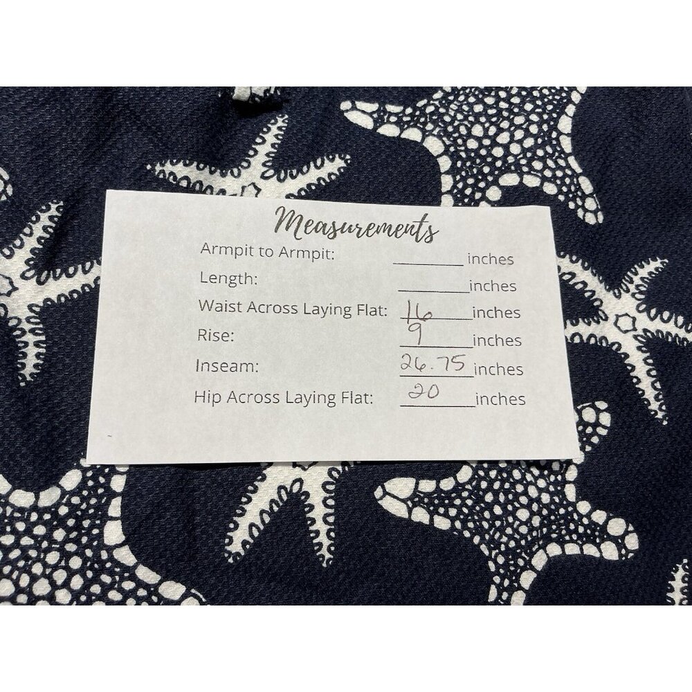 Vineyard Vines By Shep And Ian Cove Capri Size 10 Women’s Navy Starfish NWT - Picture 10 of 10